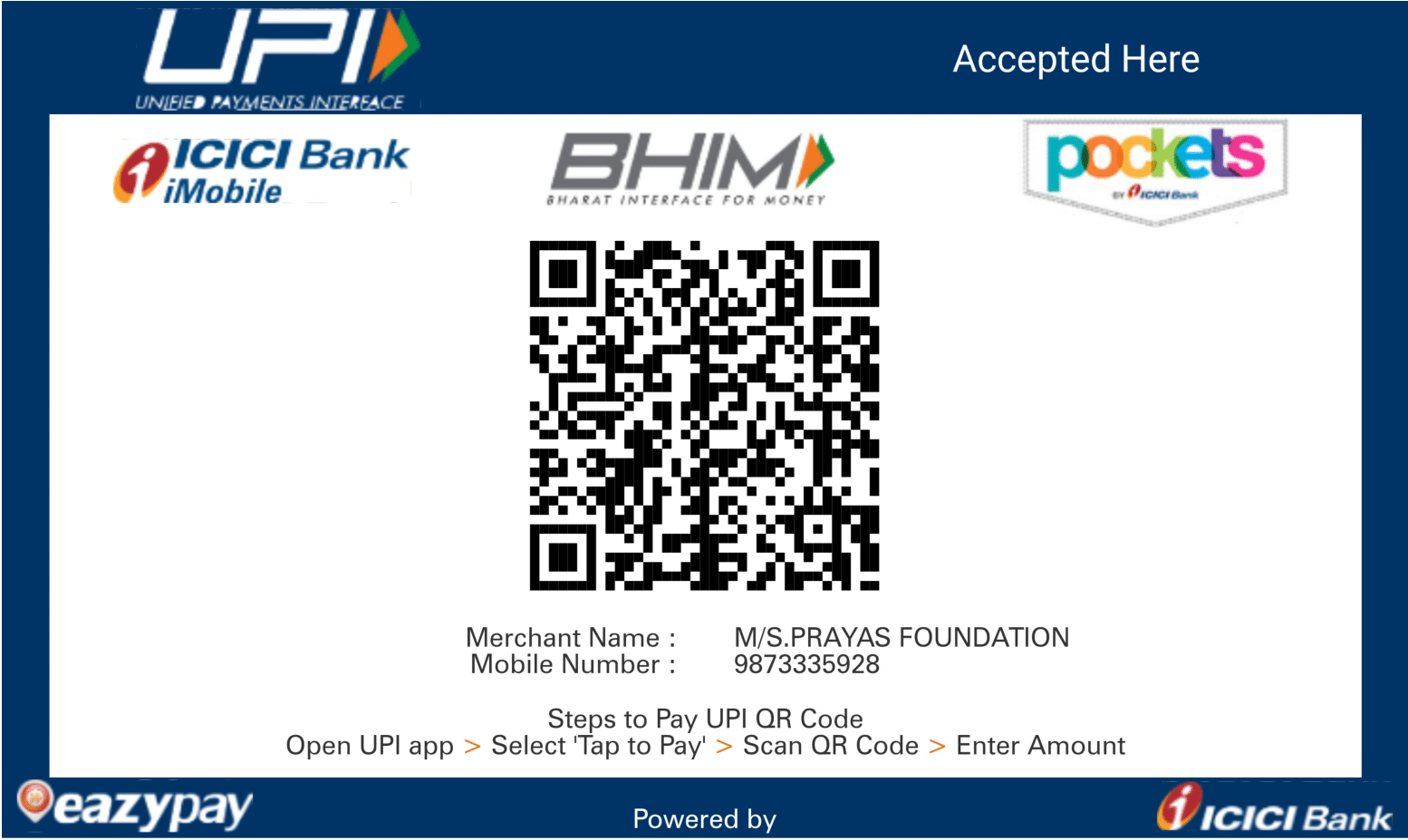 Ngo Qr Code Prayas NGO